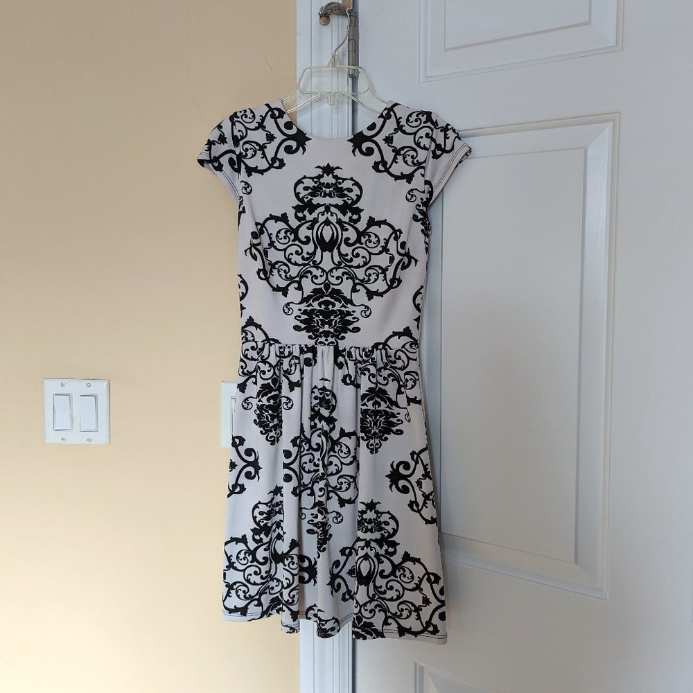 B Darlin black and white dress